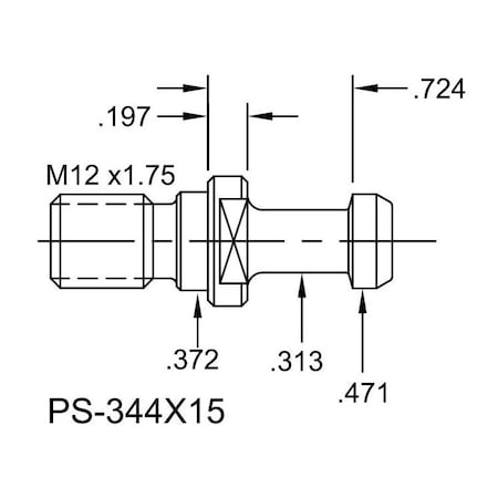 Tj Davies Co Solid Retention Knob PS-344X15